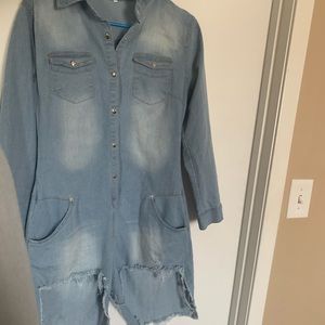 Denim Romper